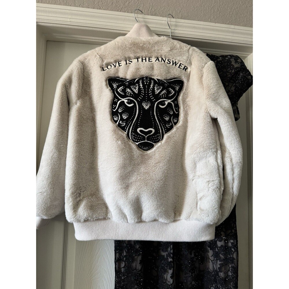 Ciara Love Is The Answer Faux Fur Jacket Xs - Picture 2 of 7